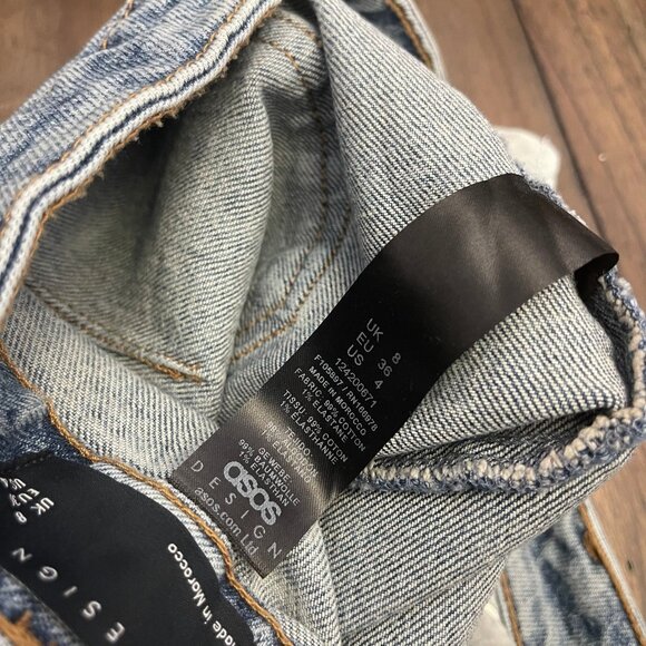 ASOS Hourglass Denim Maxi Skirt Size 4 - Picture 5 of 9